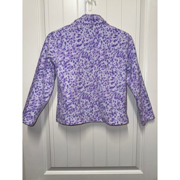 Eddie Bauer Girls 3-in-1 Jacket  Animal print Fleece lined Hooded Size S (7/8) - Picture 4 of 10